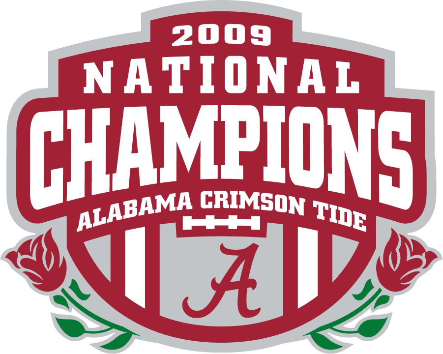Alabama Crimson Tide 2009 Champion Logo iron on transfers for T-shirts
